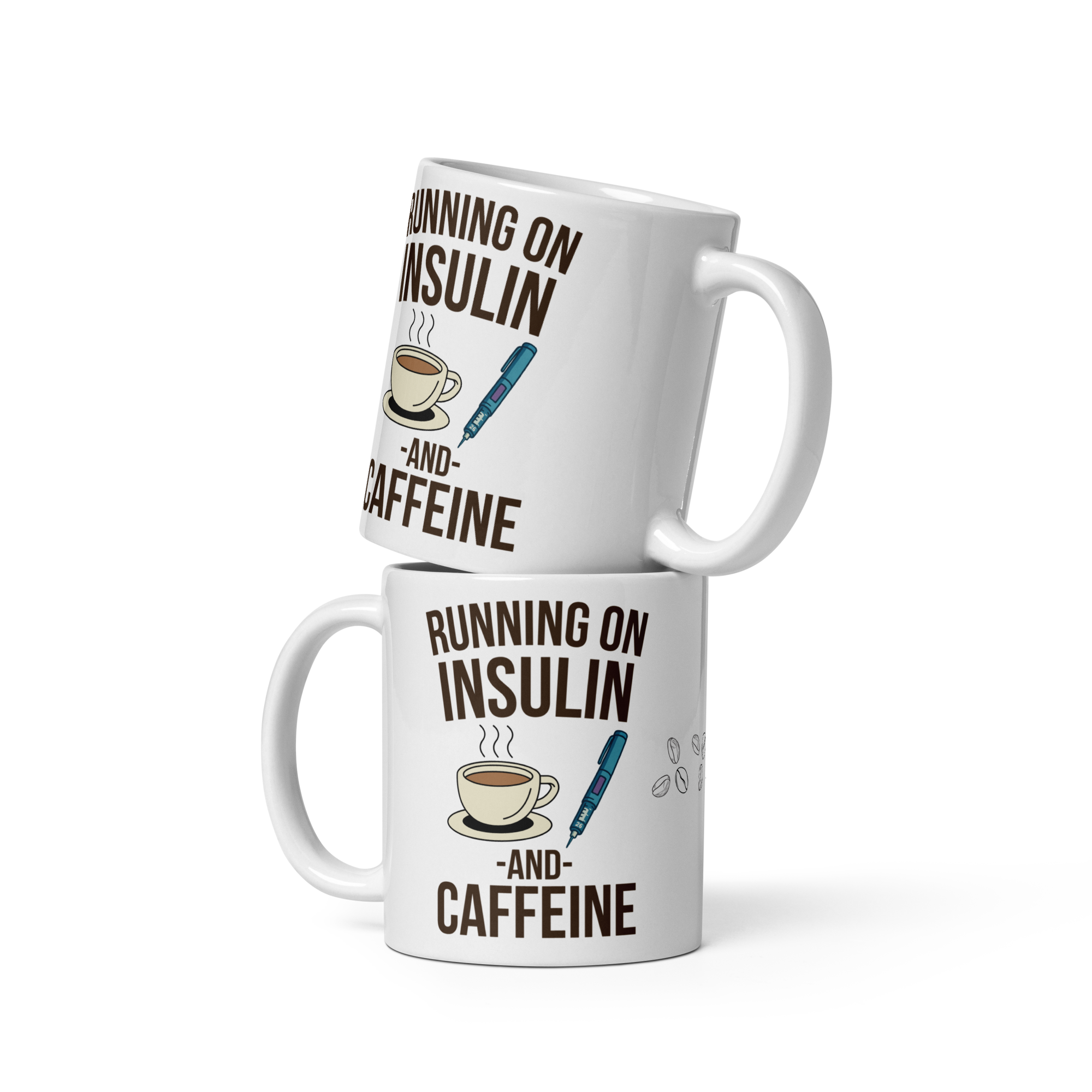 Running on insulin and caffeine - Mug