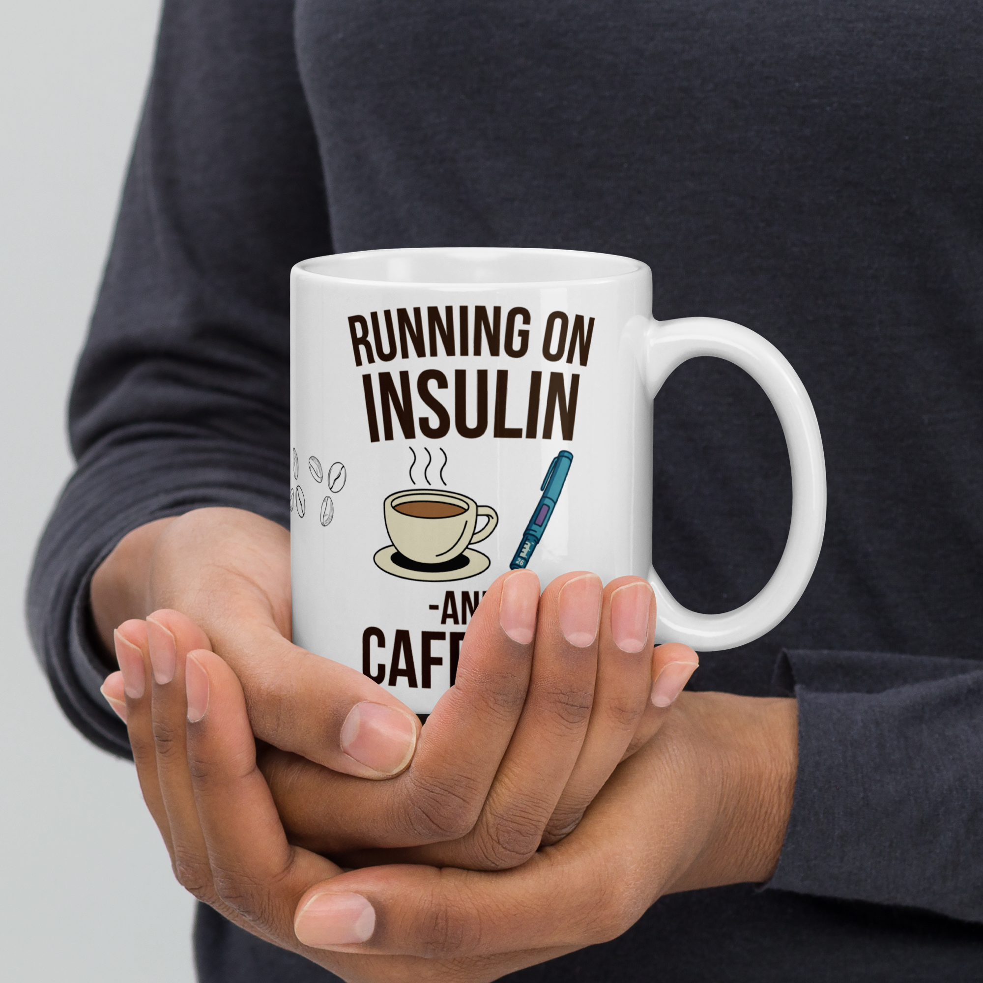 Running on insulin and caffeine - Mug