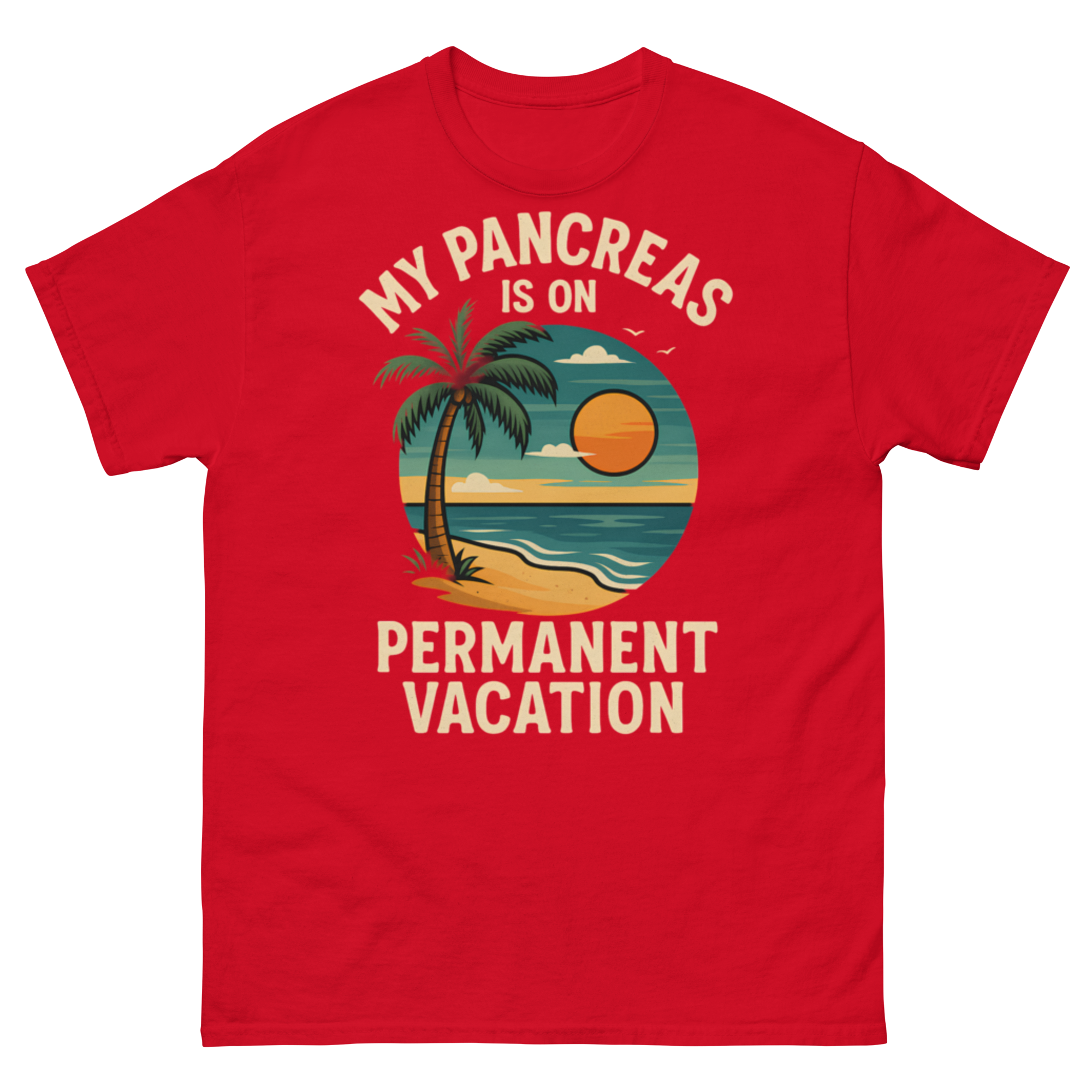 Pancreas on holiday - Male shirt
