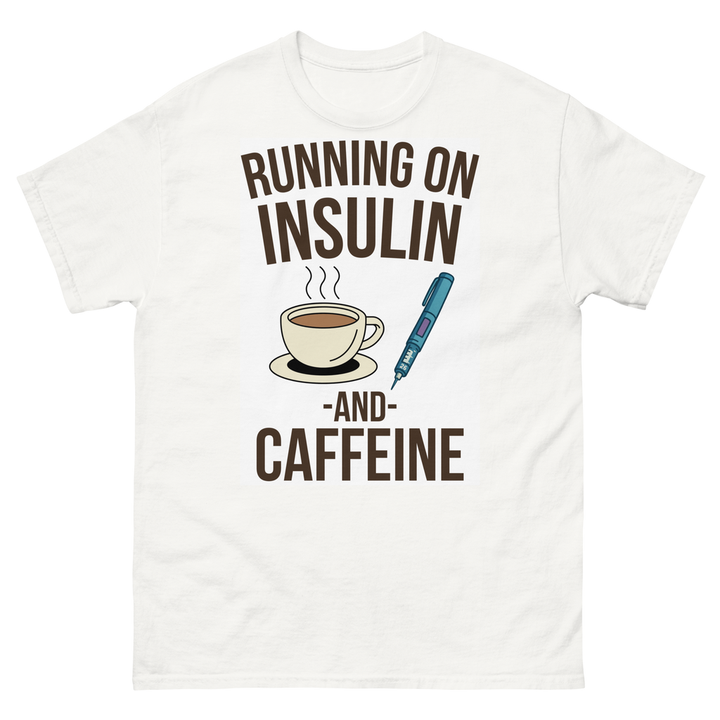 Running on insulin and caffeine - Male shirt