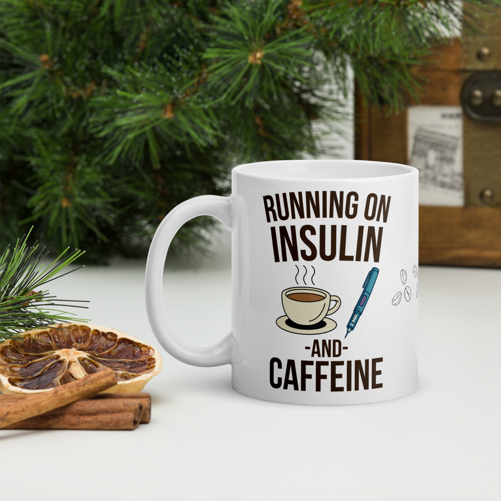 Running on insulin and caffeine - Mug
