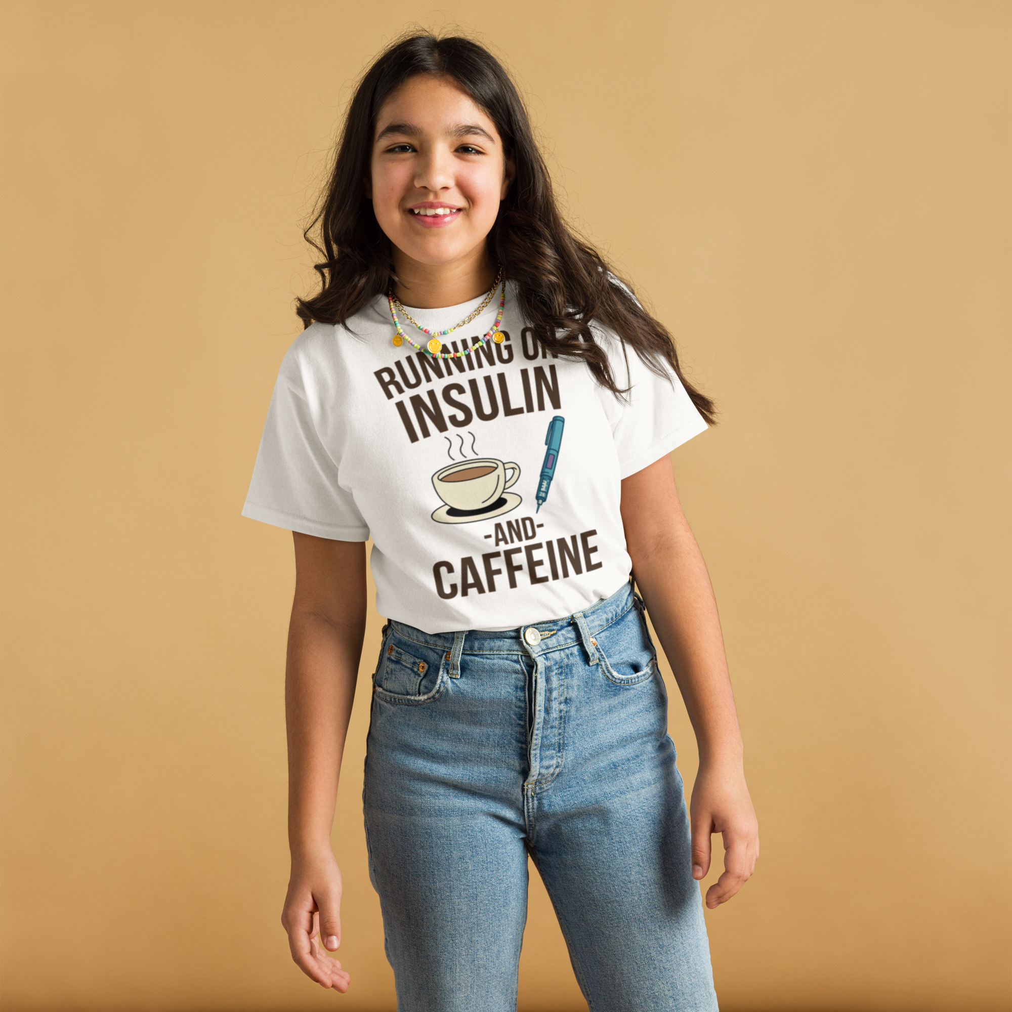 Running on insulin and caffeine - Youth shirt