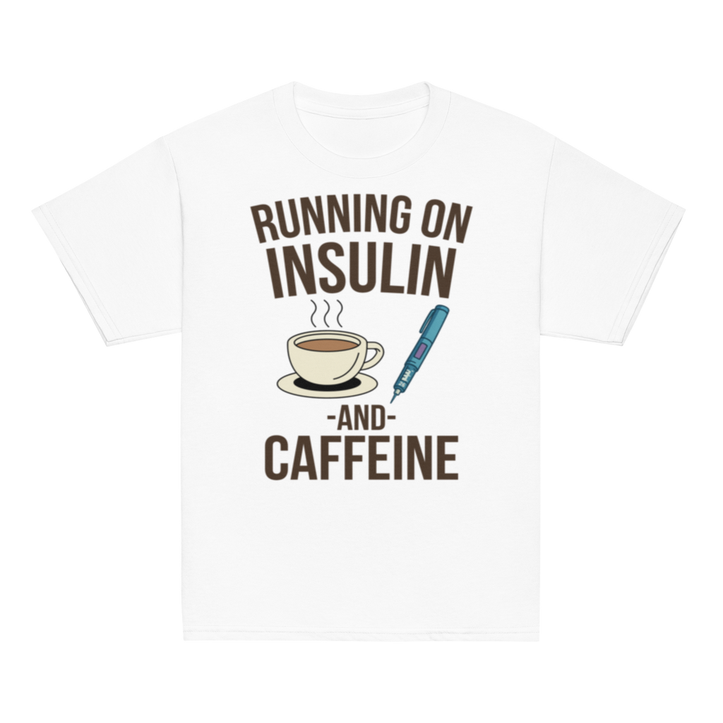 Running on insulin and caffeine - Youth shirt