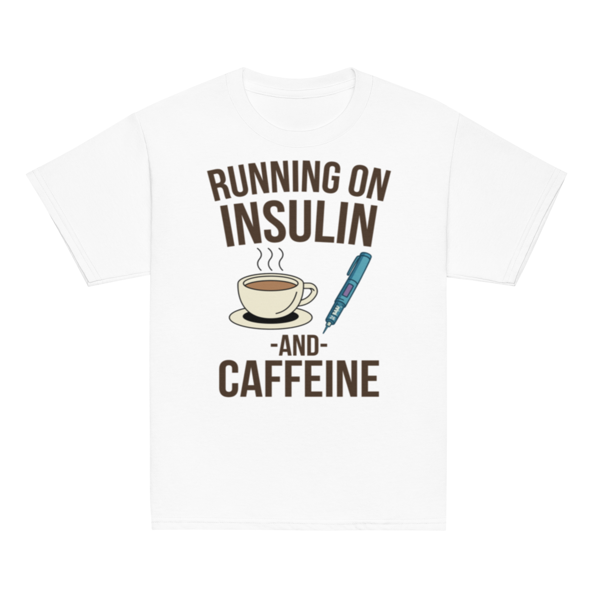 Running on insulin and caffeine - Youth shirt